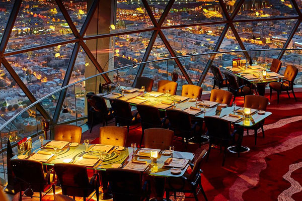 Al Faisaliah Hotel’s signature restaurant, The Globe, is now offering ...