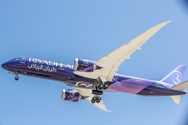 Riyadh Air Dreamliner unveils new livery with 'historic' flight