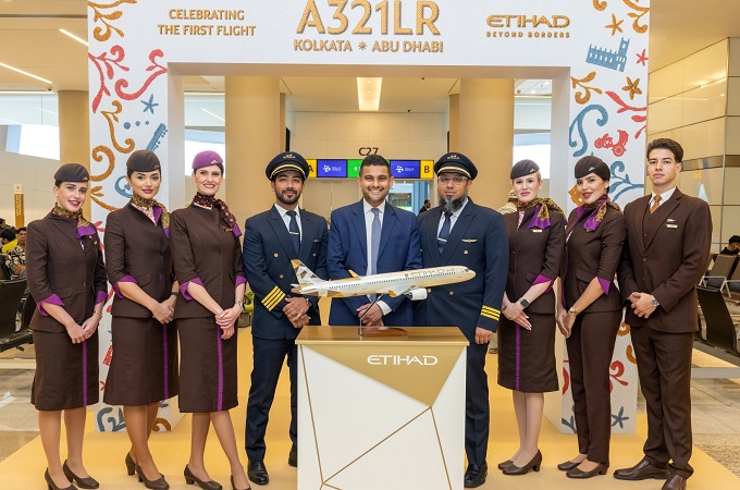 Etihad's A321LR makes Indian debut with new...