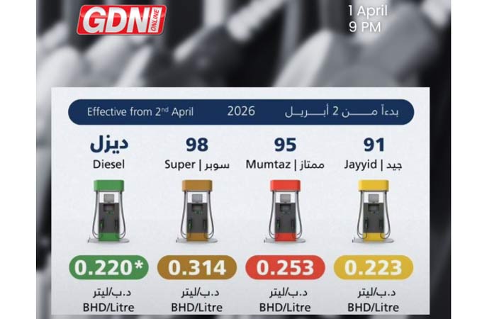 Bahrain announces new fuel prices