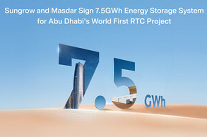 Sungrow, Masdar in deal for 7.5GWh ESS for gigascale...
