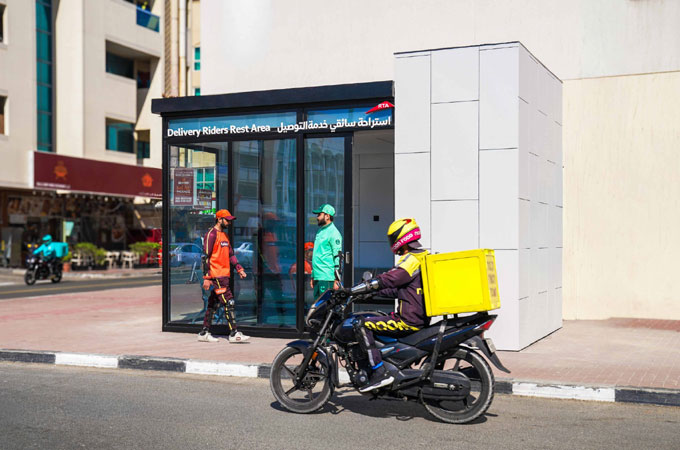 RTA readies AC rest areas for delivery bike...