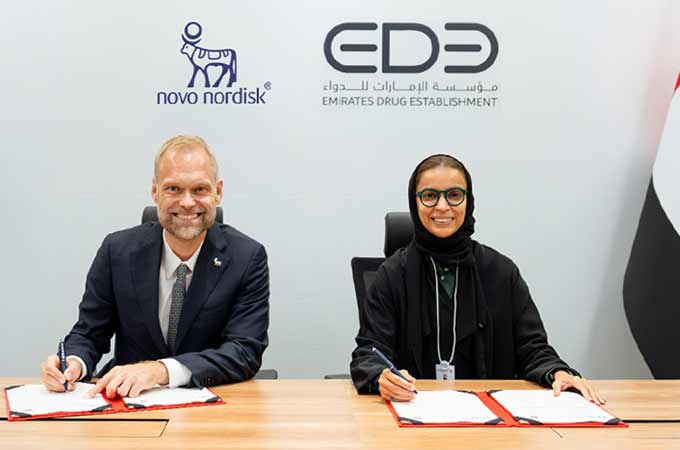 Emirates Drug Establishment, Novo Nordisk MoU...