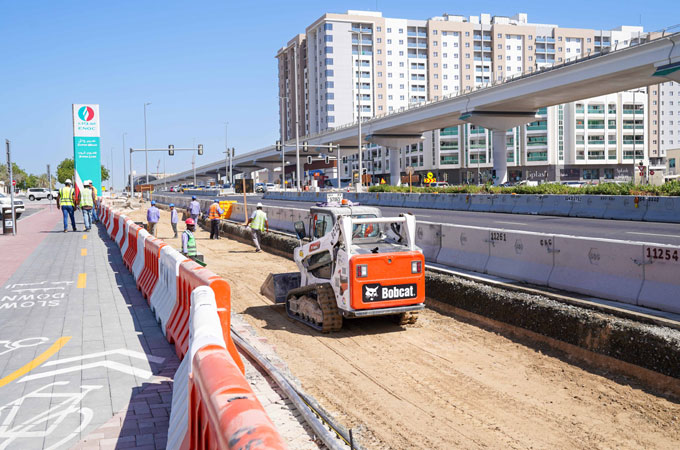 Dubai Bus and Taxi Lanes Project 30pc complete...