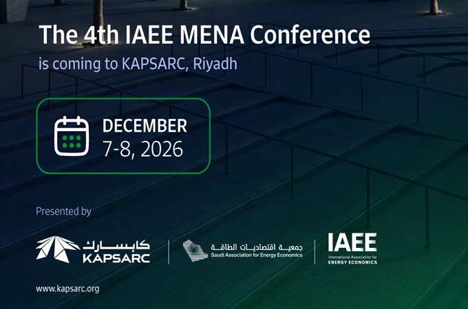 KAPSARC opens Call for Papers for 2026 IAEE...