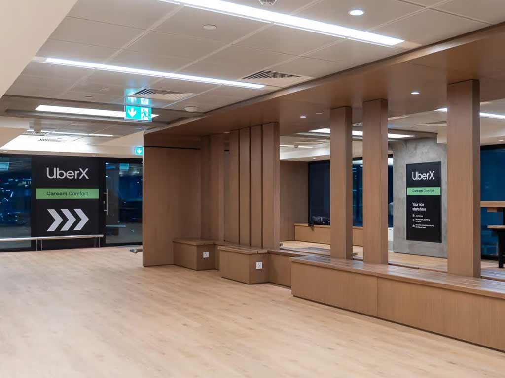 Uber unveils dedicated passenger waiting lounge...