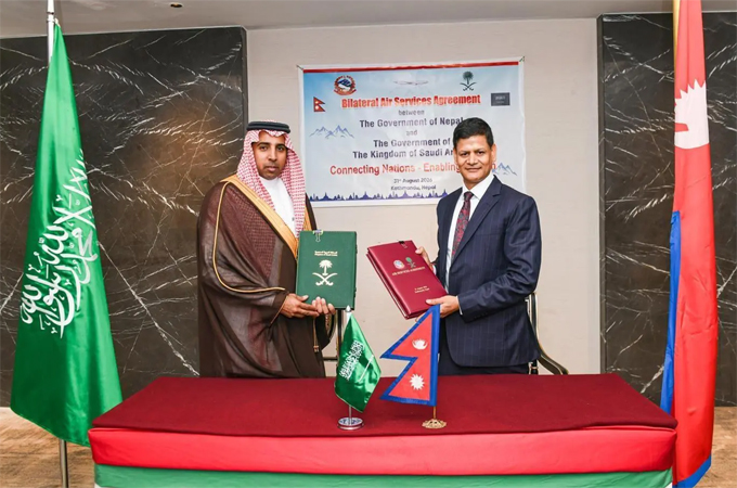 Saudi Arabia, Nepal sign air transport services...