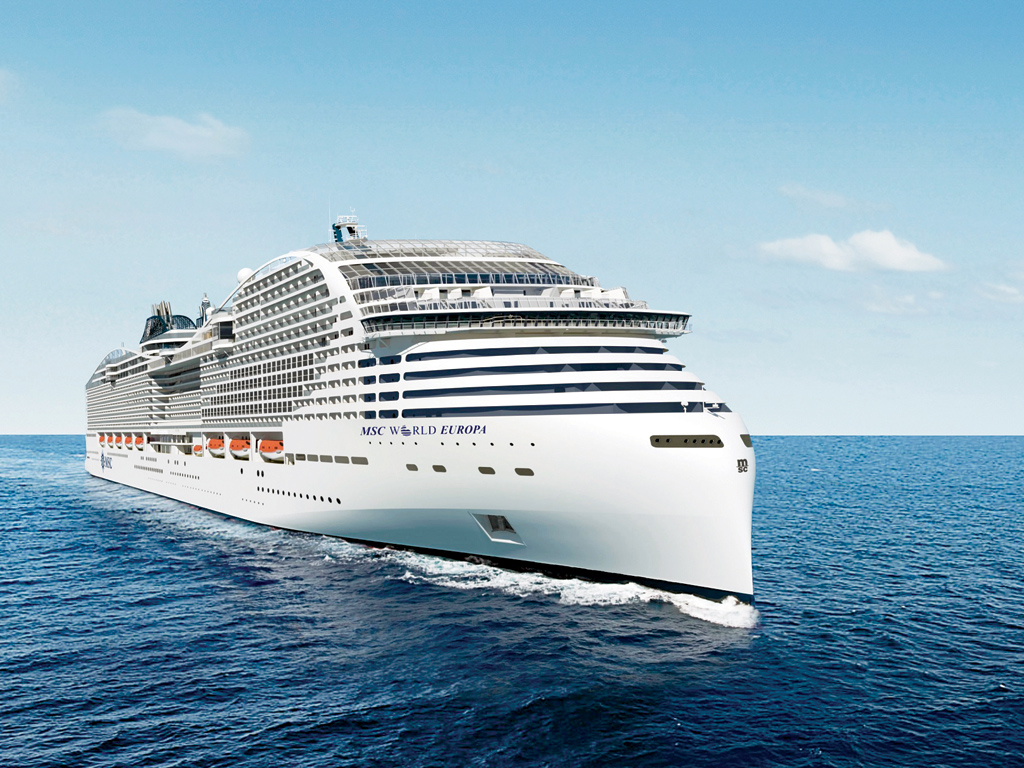 MSC World Europa (pictured here) and sister ship MSC Opera will offer ...